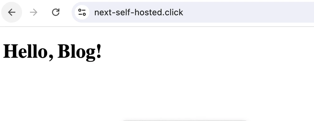 Updated main page of the application